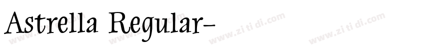 Astrella Regular字体转换